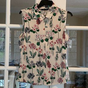 Tommy Hilfiger Sleeveless Floral Blouse - New with Tags